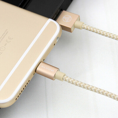 

Aldom Нейлон 2 в 1 Usb-кабель Для iphone 6 6 s 5 iPad быстрая Зарядка 2A Для Lightning Кабель Разъем Micro USB Для Samsung Sony LG