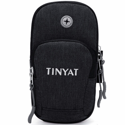 

Tianyi TINYAT men&39s bag running bag 57 inch mobile phone bag men&women sports leisure bag fitness bag wrist purse bag T208 black