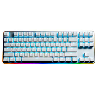 

GANSS GK87PRO RGB side light version cherry axis all-red game mechanical keyboard red axis PBT two-color version