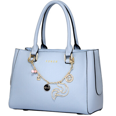 

Golden Fox (FOXER) new handbag handbags simple fashion leather lady bag shoulder Messenger bag 948001F1G blue