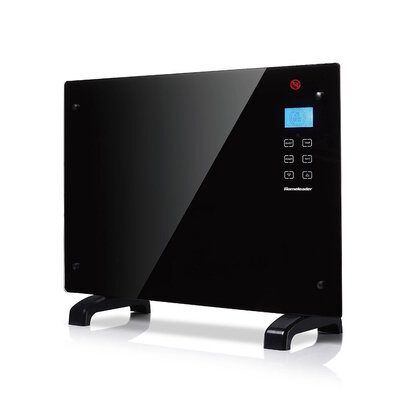 

Homeleader Electric Panel Heater GH-15F, Crystal Glass Flat Convector Heater with LED Screen and Remote Control, 1500W