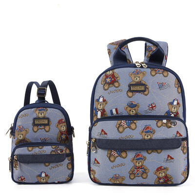 

Гайка (NOIX) NXS6003 / 6004 путешествия медведь серия дамы сумка сумка матери и ребенка сумка плеча мешок родитель-ребенок пакет ковбой цвет