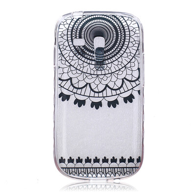 

Black wind chimes Pattern Soft Thin TPU Rubber Silicone Gel Case Cover for SAMSUNG GALAXY S3 Mini I8190