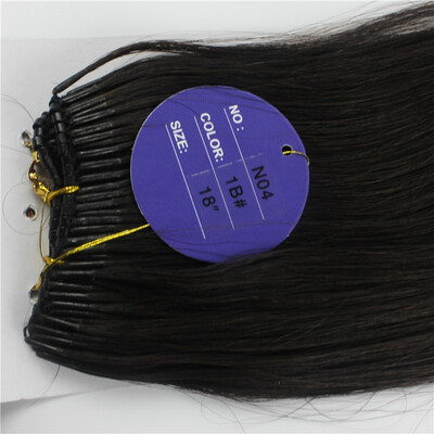 

Brazilian Hair Extensions 100 Beads Black Brown Straight Human Hair Micro Nano Ring Hair Extensions