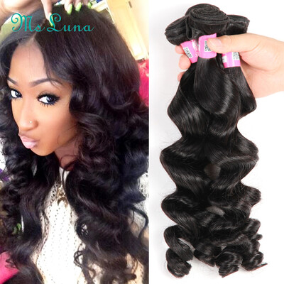 

Malaysian Loose Wave Virgin Hair 7A Unprocessed Human Hair 4 Bundles Malaysian Virgin Hair Natural Black Cheap Bundles of Weave