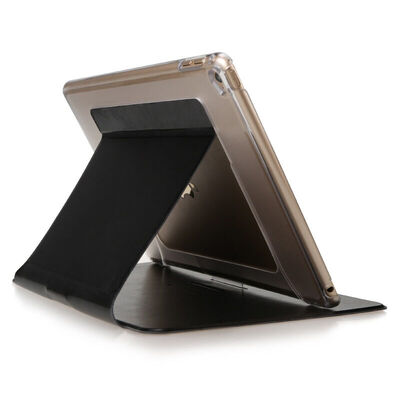 

BIAZE Apple iPad Air2 защитная крышка iPad6 Tablet PC защита оболочки свет и падение интеллектуальный сон три раза кожаный рукав красивые серии PB33-черный