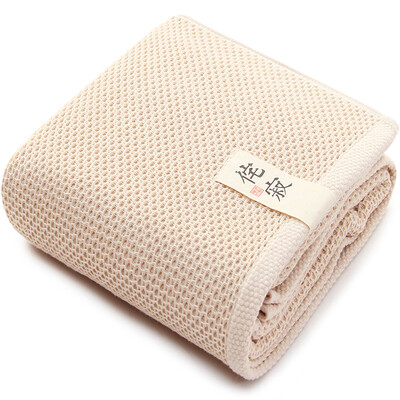 

Sanli combed cotton sprinkle honeycomb bath towel 68 × 140cm yarn intertwined bathroom wrapped towel rice white