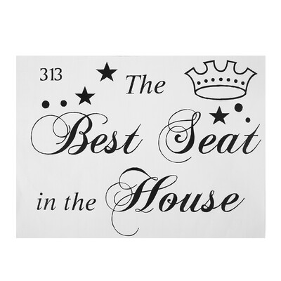 

The Best Seat Toilet Seats Art Wall Stickers Quote Bathroom Decal Vinyl DIY