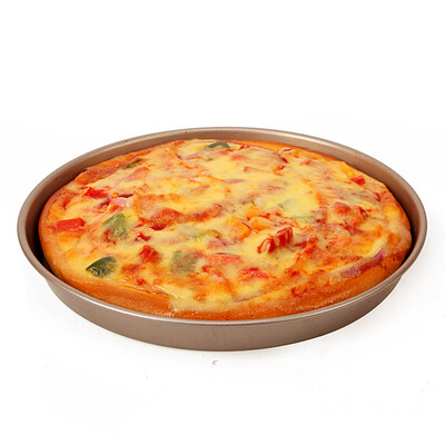 

CHEF MADE Pizza plate 9 inch non-stick pizza plate deep paragraph 228 25cm oven with champagne gold WK9047