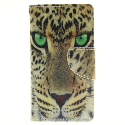 

Yellow tiger Design PU Leather Flip Cover Wallet Card Holder Case for Wiko Sunset2