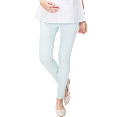 

Love Pregnancy Pregnant Women 's Leggings Pregnant Women' s Pants Trousers Pencil Pants Maternity M403 Blue