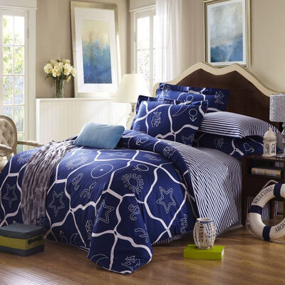 

SHENGWEI cotton bed set/bed kit (duvet cover/fitted sheet/pillow case