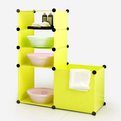 

[супермаркет] Джингдонг Ку проволочные стеллажи кухонных бочки для хранения ванной полка бочка для хранения ванной умывальника полимерного листа стеллажей Zangyi