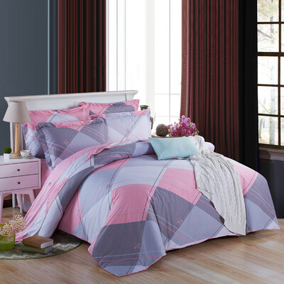

Heng Yuanxiang simple four-piece cotton cotton double cotton lace bed quilt bed linen free space 18 m bed 220 240cm