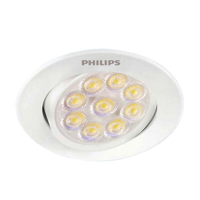 

Jingdong Supermarket Philips PHILIPS flash magic LED lighting 5W white 2700K yellow light incandescent color 65mm hole bedroom living room ceiling ceiling light background wall lamp