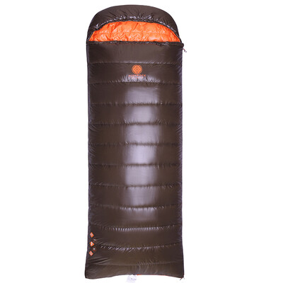 

Heavenly Rock HighRock Outdoor Camping Cotton Combination Envelope Tandem Down Down Sleeping Bag Arctic Wolf Series -8 Degrees Left Open Coffee