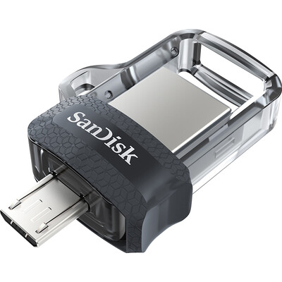 

SanDisk Ultra Dual Drive Micro USB&USB Flash Drive black 16GB