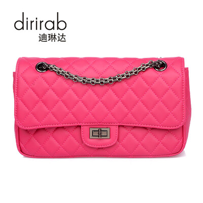 

Dirirab Genuine Leather Handbag Shoulder Bag Lingge Bag Chain Bag Messenger Bag Cow Jelly Bag