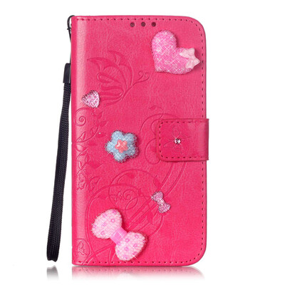 

Rose Flower Design PU Leather Flip Cover Wallet Card Holder Case for IPOD TOUCH 5 6