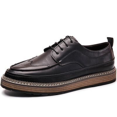 

COSO casual shoes tide male Bullock male shoes British men retro trend shoes casual shoes 5763 black 39 yards