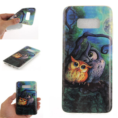 

Oil painting owl Pattern Soft Thin TPU Rubber Silicone Gel Case Cover for SAMSUNG GALAXY S8