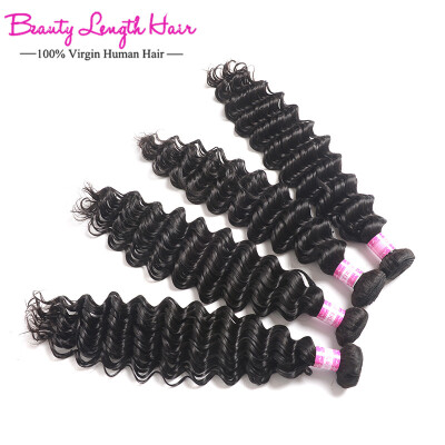 

Peruvian Deep Wave Virgin Hair Peruvian Curly Hair 4 Bundle Deals Beauty Length Hair Curly Weave Human Hair Bundles