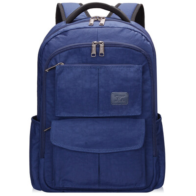 

Семь волков (SEPTWOLVES) мужской бизнес мешок плеча мешок компьютера 15.6 дюймов двойной водонепроницаемый бизнес случайный рюкзак синий B0100162-308