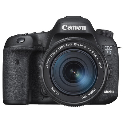 

Canon 7D Mark II SLR kit EF-S 15-85mm f 35-56 IS USM lens with Wi-Fi adapter W-E1