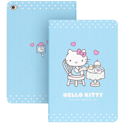 

Отличная Hello Kitty серии iPad Air2 защитная крышка air2 мультфильм защита оболочки интеллектуальные спящие перчатки закуска момент синий