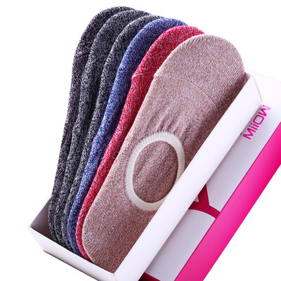 

[Jingdong supermarket] cat people (MiiOW) [6 pairs] men socks boat socks male cotton business leisure sports shallow mouth socks men socks hidden socks