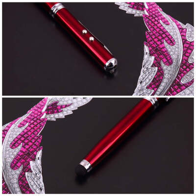 

4in1 LED Laser Pointer Torch Touch Screen Stylus Ball Pen for iPhone4 4s
