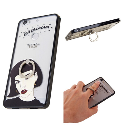 

MOONCASE Симпатичный шаблон ТПУ акриловые рамки бампера противоударный Защитный чехол с держателя кольца Kickstand для Letv Le 1s