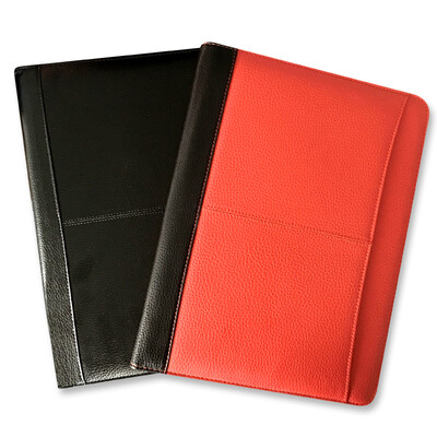 

Caesar KAISA Manager clip red leather A4 multi-function office business folder outside the plug leather leather material folder