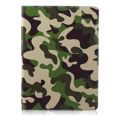 

Камуфляж Стиль тиснение Классический откидная крышка с функцией подставки и слот для кредитных карт для iPad Pro 12.9
