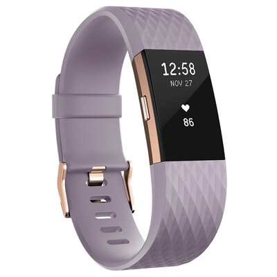 

Fitbit Charge 2 Smart Fashion Heart Rate Ручное кольцо Частота сердечных сокращений Мониторинг в режиме реального времени Автоматическая запись во время сна Дисплей VO2Max Измерение Розовое золото Large