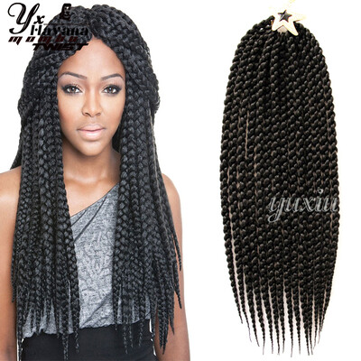 

Long Havana Mambo Twists Crochet Braids Hair 22Freetress Ombre Crochet Hair Extensions 3D Cubic Senegalese Twist Hair Crochet