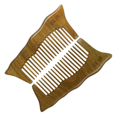 

【Jingdong Supermarket】 Gong Ting Green Sandalwood texture wide tooth sessile to comb birthday gift gift box L13-4