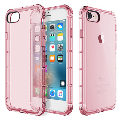 

Локк ROCK iphone7 телефон оболочка / подушки DROP Кристалл Щит покрывает все включено прозрачный силиконовый рукав порошок 7 яблока