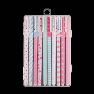 

Корейский Канцелярские Канцелярские Акварель ручка гелевые ручки комплект 10шт Цвет Kandelia