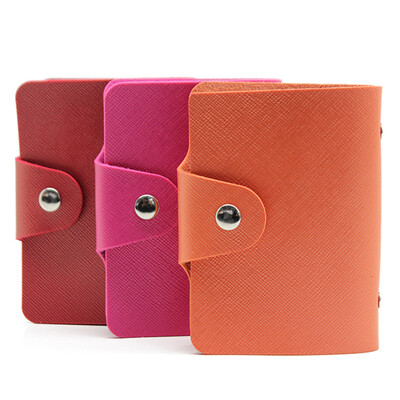 

Per person MEIDU Business Women 24 Card Position Cardholder Bank Credit Member Bus Card Holder Card Pack MX0006 Color Random