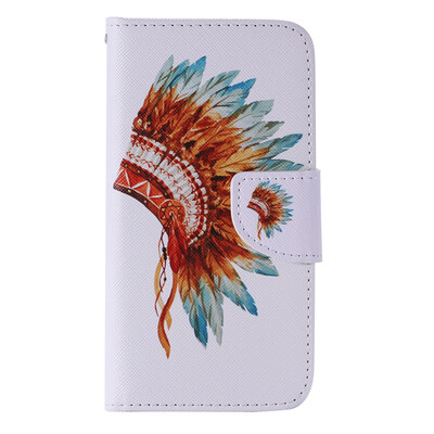 

Индийский дизайн Hat из искусственной кожи с откидной крышкой Кошелек для карты Держатель для SAMSUNG S7EDGE