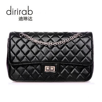 

Dirirab Genuine Leather Handbag Shoulder Bag Lingge Bag Chain Bag Messenger Bag Cow Jelly Bag