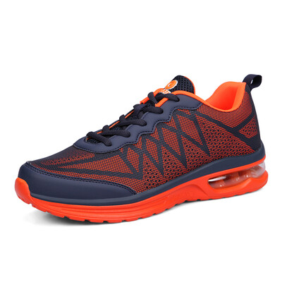 

JINBEILE (JINBEILE) Men's outdoor cross-country running shoes cushion cushion cushioning shoes breathable comfortable outdoor travel shoes JBL1515 black blue 39 yards
