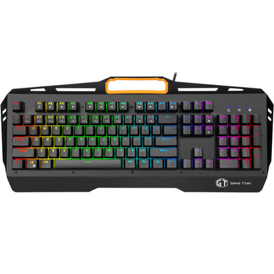 

Colorful Delux KM9028 wired keyboard game keyboard mechanical feel RGB backlight