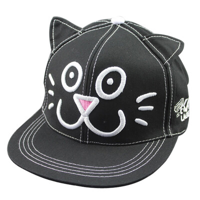 

Jingdong Supermarket Meng Si Ke MSEK BMZ161077 children baseball cap Korean version of the cat ears lovely hat three-dimensional cartoon cap cap white