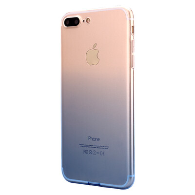 

Longcom Apple 7 плюс мобильный корпус Gradient Case Color TPU Мягкий чехол для iPhone 7 5.5 дюймов (синий)
