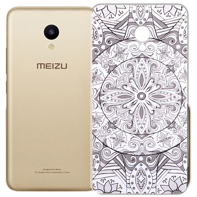 

ESCASE Meizu Meilu 5 телефон раковина шарм синий 5 мобильных телефонов Meizu телефон оболочки борьбы мягкой иллюстрации оболочки тиснением Хан Тин белый нефрит