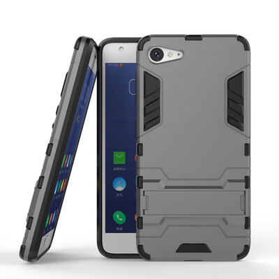 

MOONCASE Detachable 2 in 1 Hybrid Armor Case Dual-Layer Shockproof Case Cover with Built-in Kickstand for Lenovo ZUK Z2