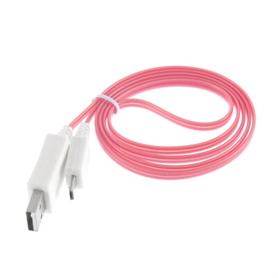 

Visible LED Light Micro USB Charger Data Sync Cable For Cellphone