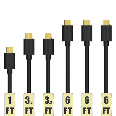 

Tronsmart USB 2.0 Male toU Micro USB Cable 3 Pack 1.8M